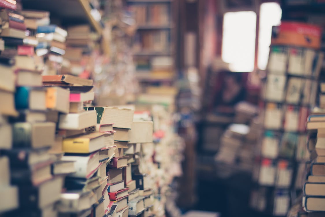 stack of books