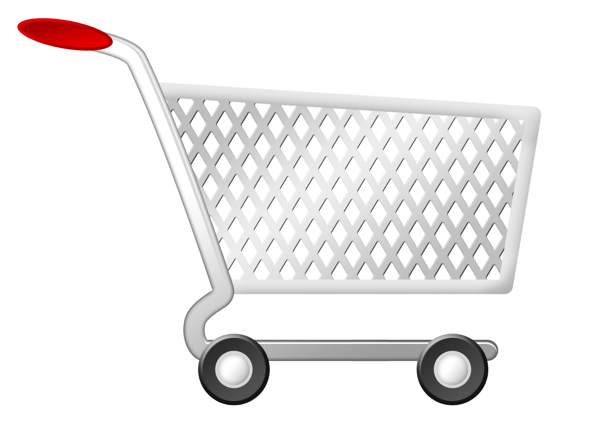 A shopping trolley.