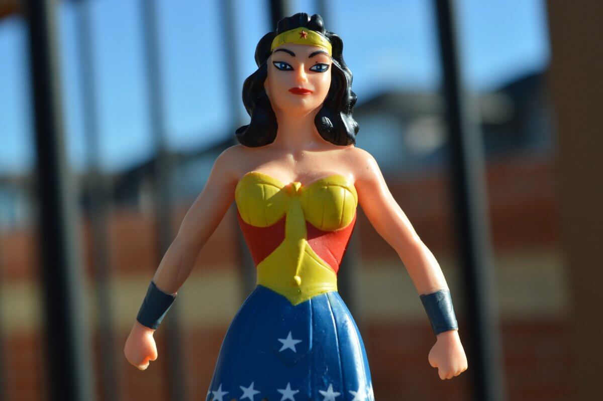 A Wonder Woman figurine