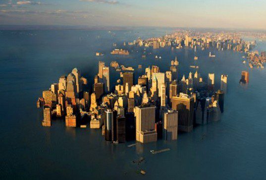 city half underwater