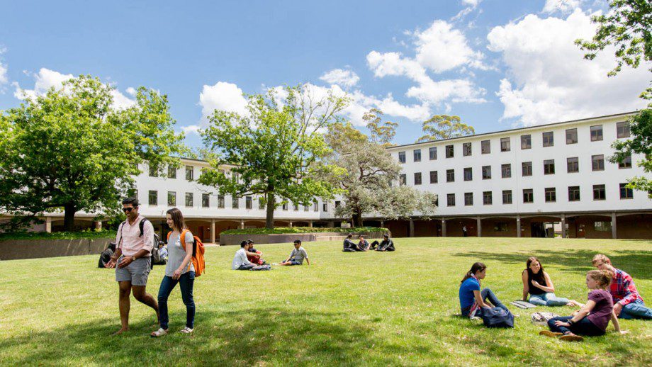 students at the law lawns