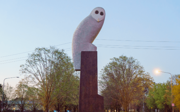 Belconnen owl sculpture