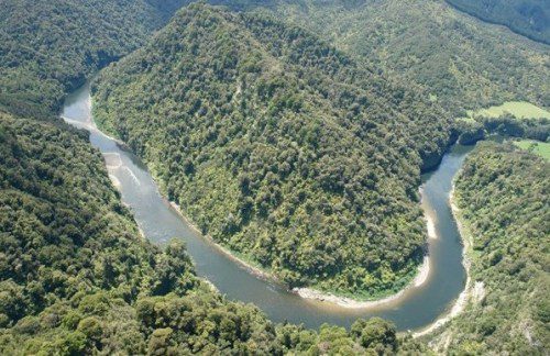 Whanganui rive in New Zealand