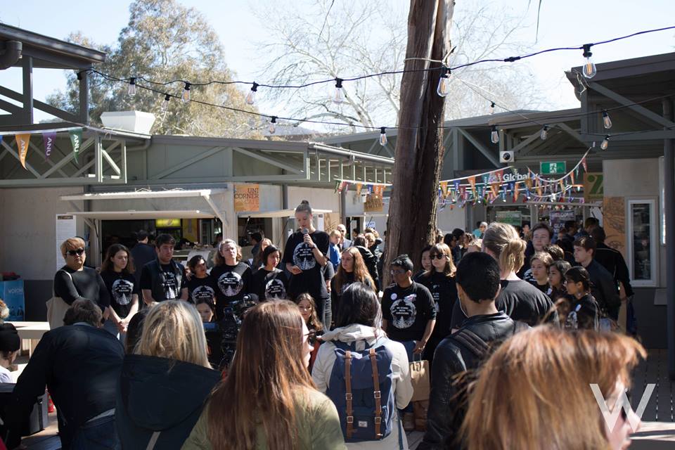 crown at the Women's Dept Open Day speak out