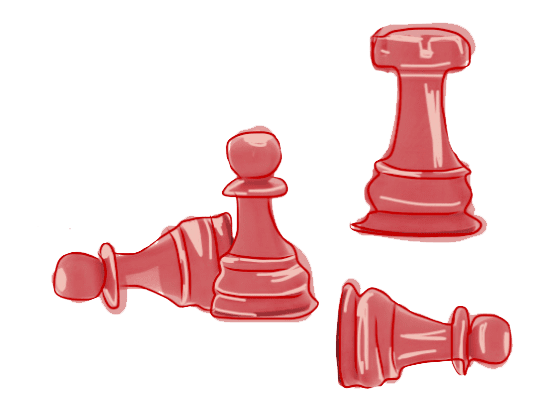 illustration of chess pieces