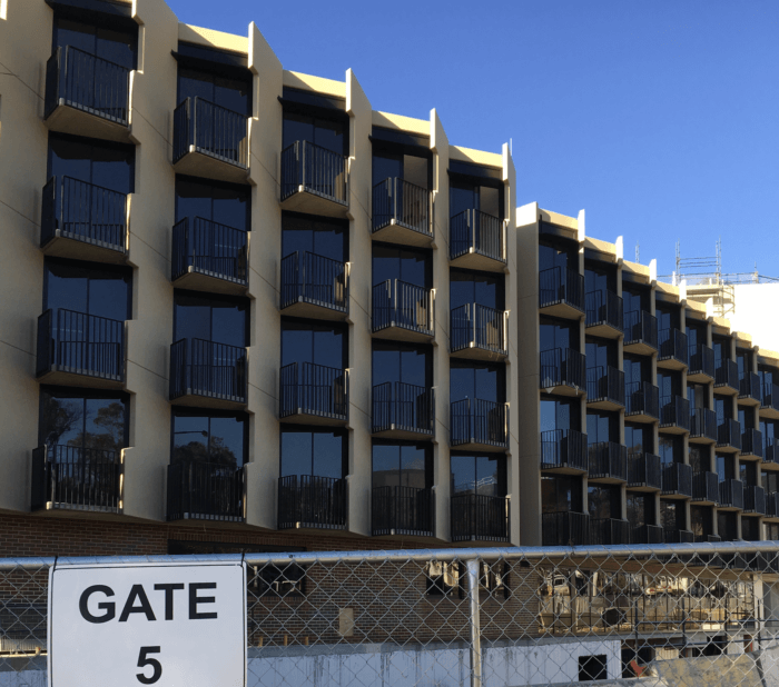 Wright Hall construction