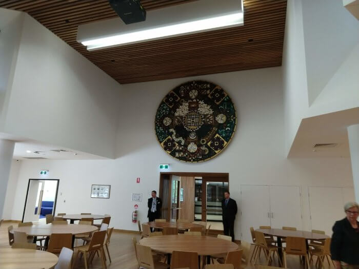 Medallion in Bruce Hall Dining Hall