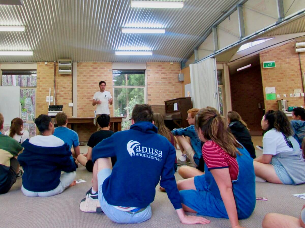 People sitting and listening at 2018 CASS/CAP first year camp