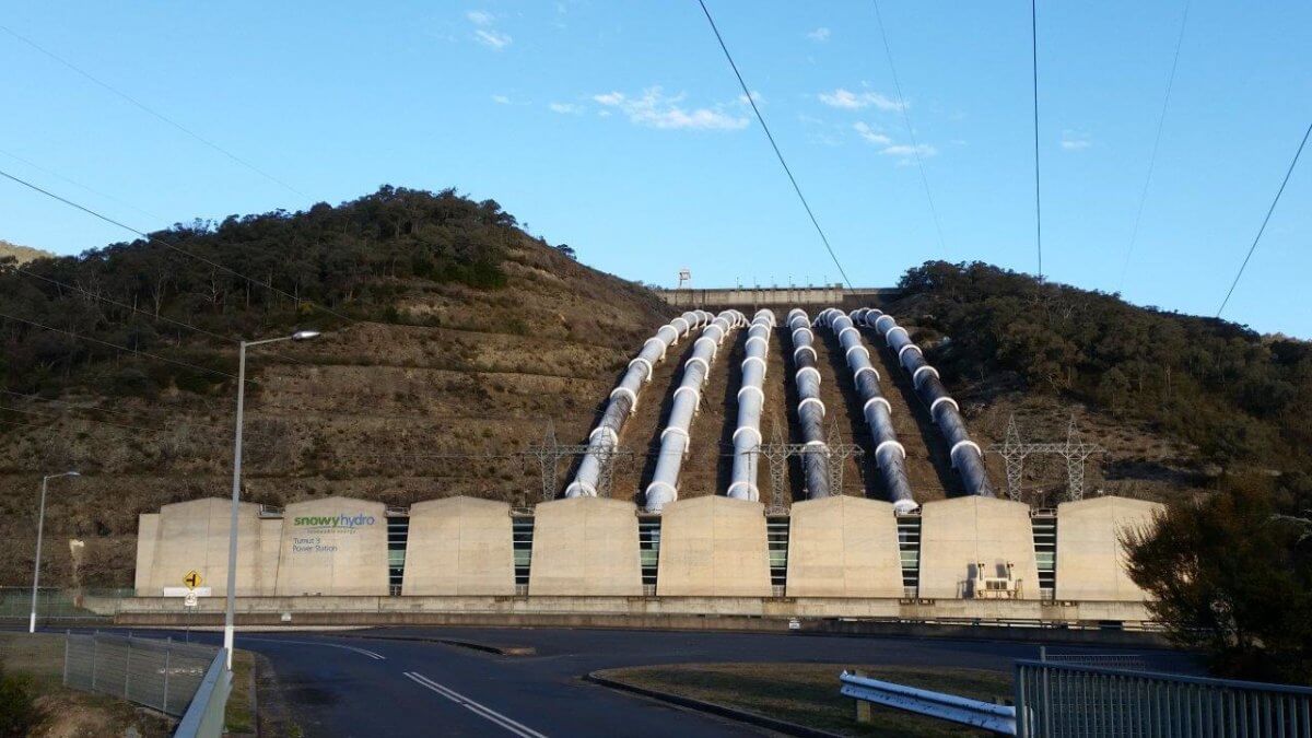 An image of pipelines for the Snowy Hydro