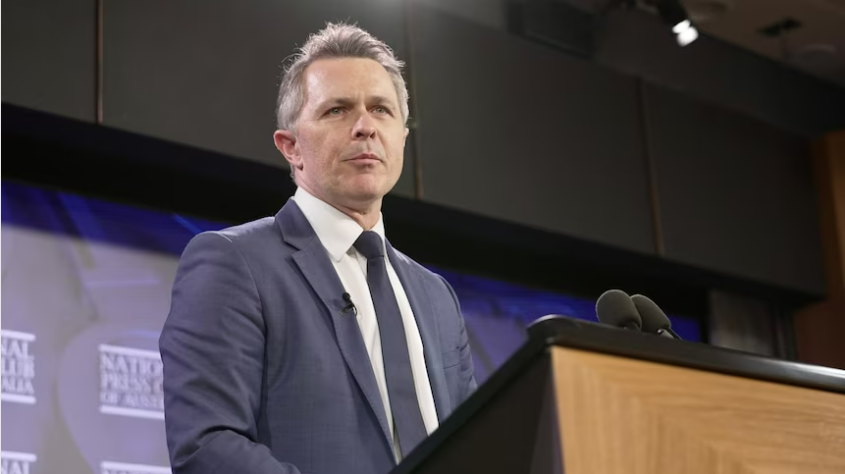 Education Minister Jason Clare at the National Press Club