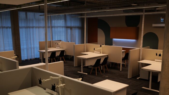 Tables in the new student central space